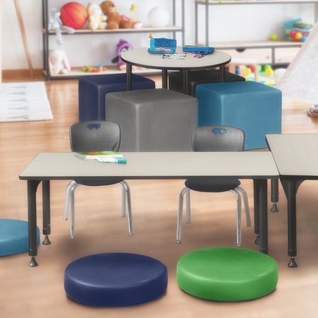 Kee Tables > Height Adjustable > Rectangular Classroom Tables, 72 X 30 X 23-34, Wood|Metal Top, Maple MT7230PLAPBK